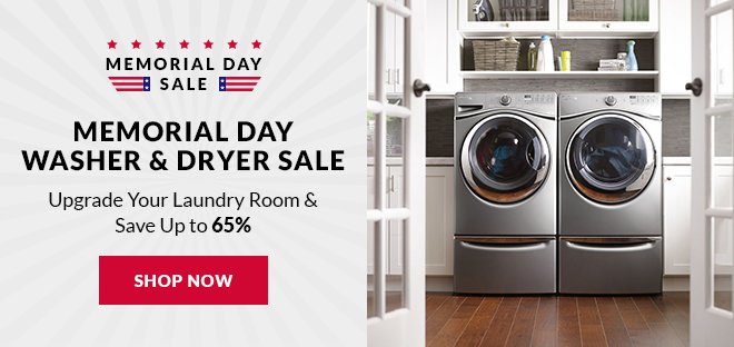 Memorial Day Laundry Appliance Sale 2021
