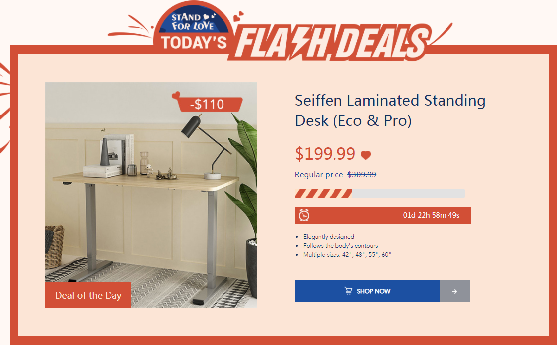 Flexispot The tips for the Flash Sale are here! Milled