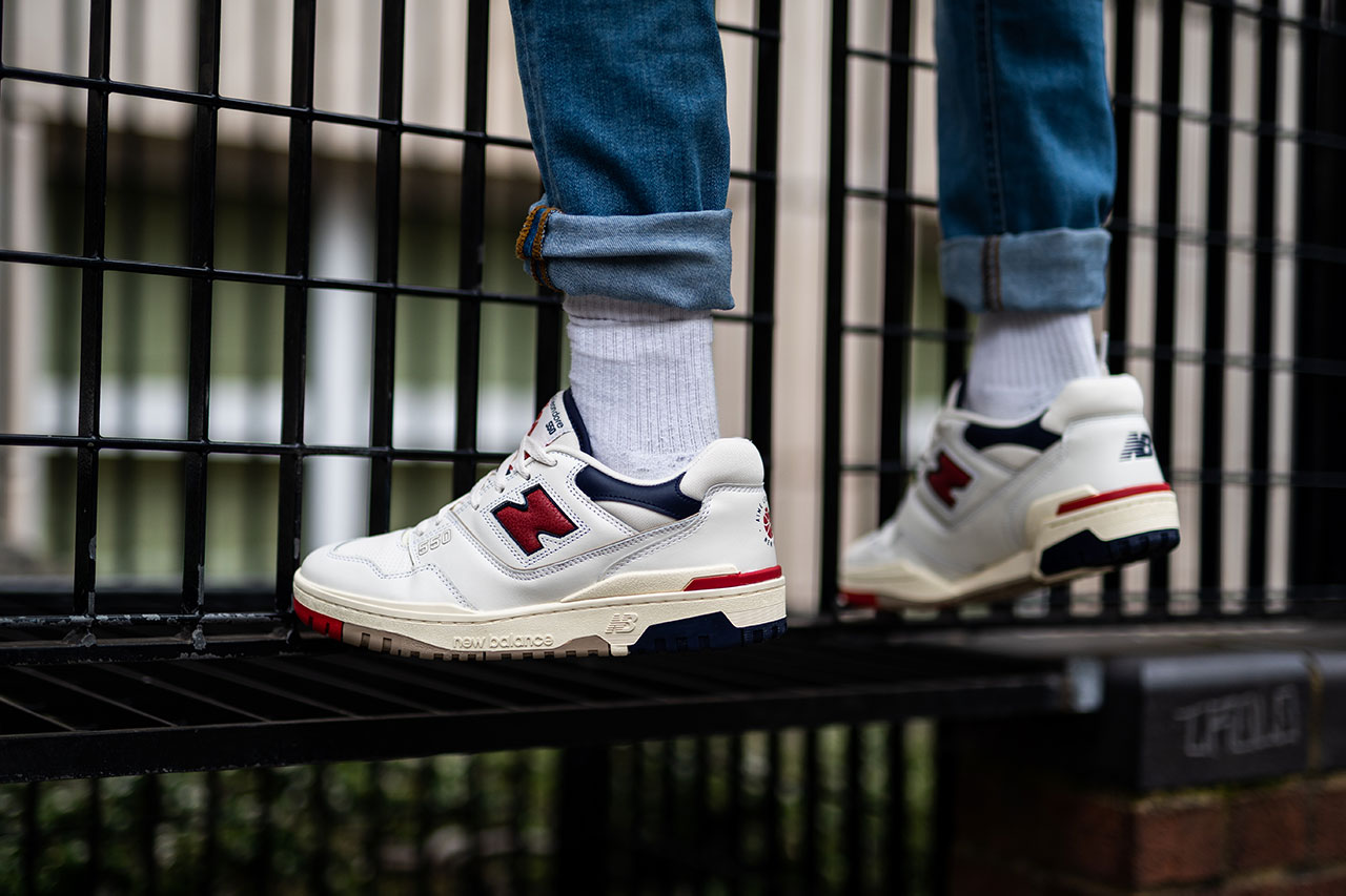 New Balance 550 Restock Black/White/ Blue/Red