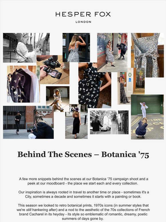 Bank Holiday Treat  - 20% off site wide  + Botanica '75  - open for pre-order 1 June