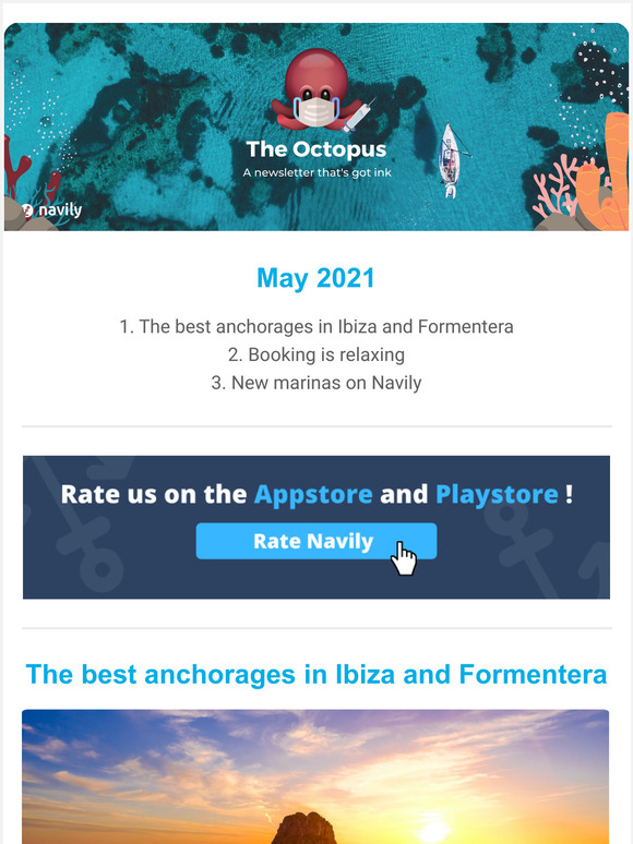  The Octopus | Top anchorages in Ibiza & Formentera | Booking = tranquility
