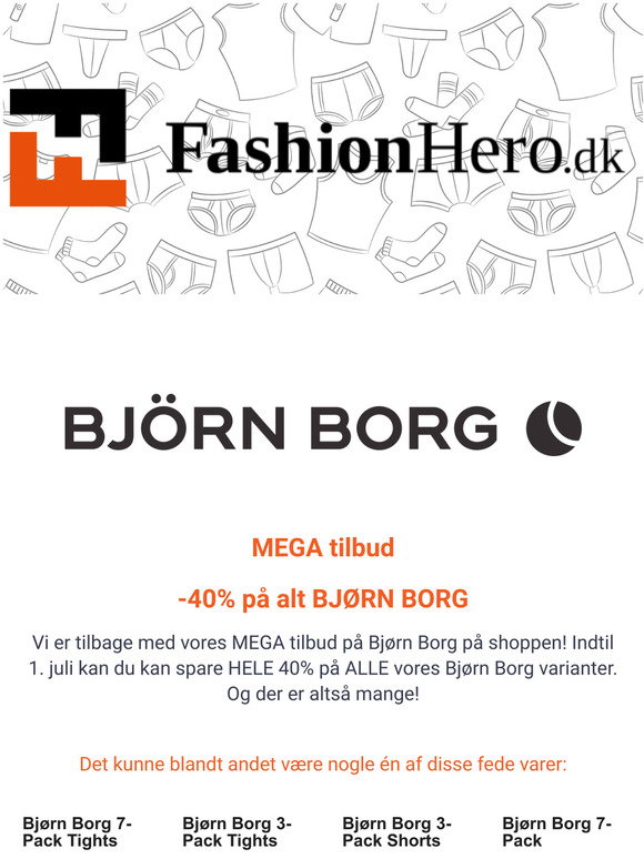 vindue I øvrigt Måling fashionhero.dk: Vi er tilbage med vores MEGA tilbud p alt Bjrn Borg! |  Milled