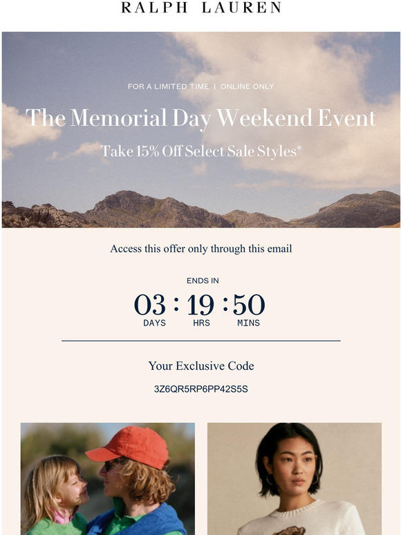 memorial day sale ralph lauren