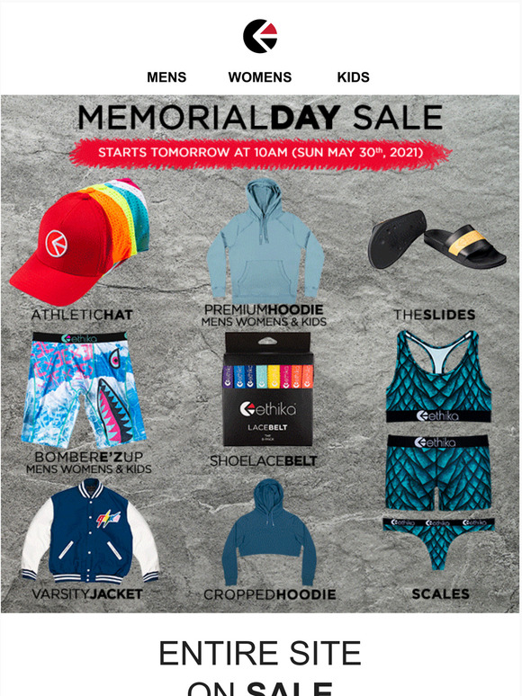 Ethika Annual Memorial Day Sale Starts Tomorrow Milled