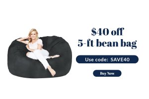 $40 Off 5ft bean bag Use code: SAVE40 Buy Now