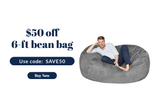 $50 off 6ft bean bag use code: SAVE50 Buy now