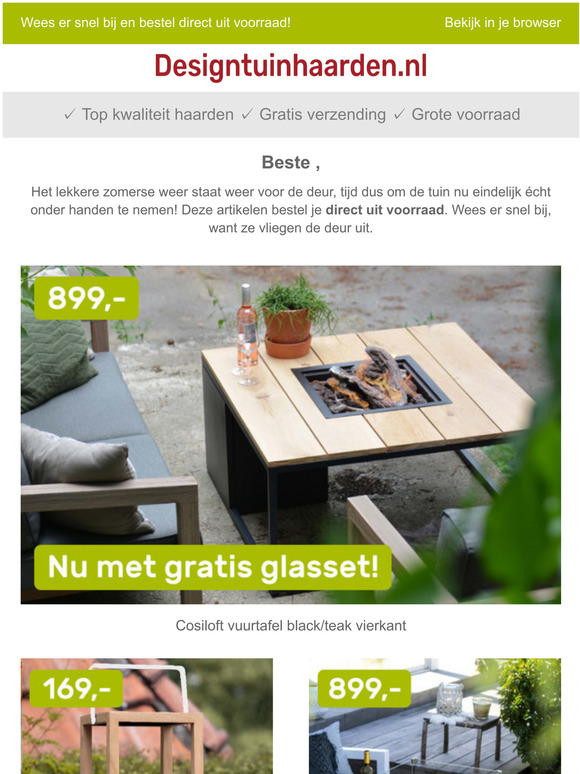 STOCK ALERT | De zon schijnt en deze artikelen mogen niet ontbreken