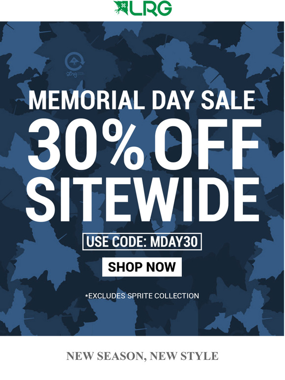 Lrg Clothing 30 Off Best Sellers Memorial Sitewide Sale Milled