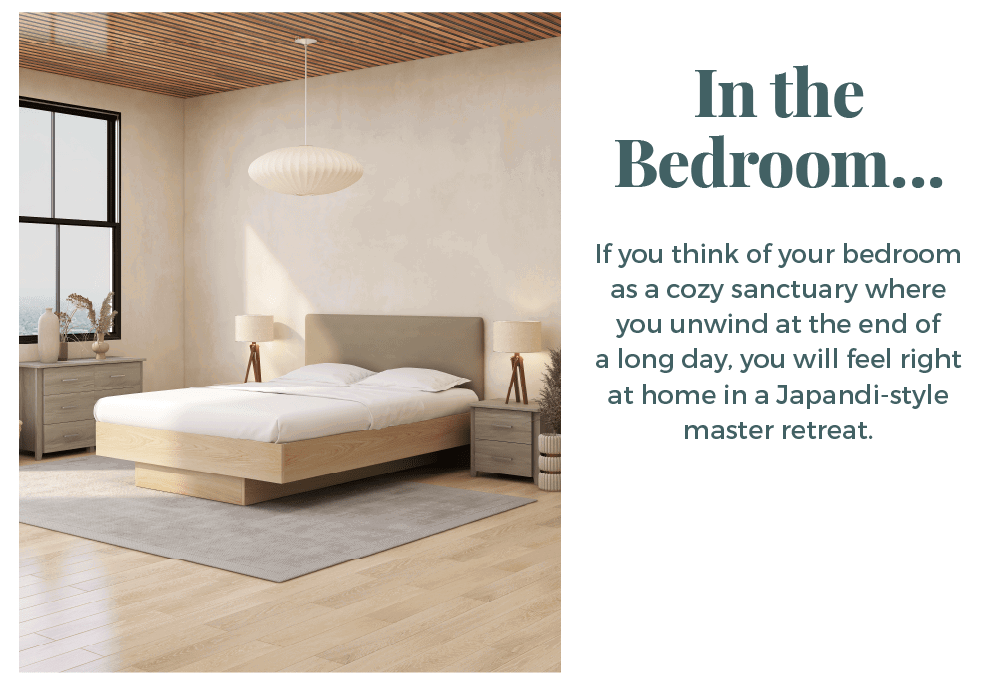 Japandi in the bedroom