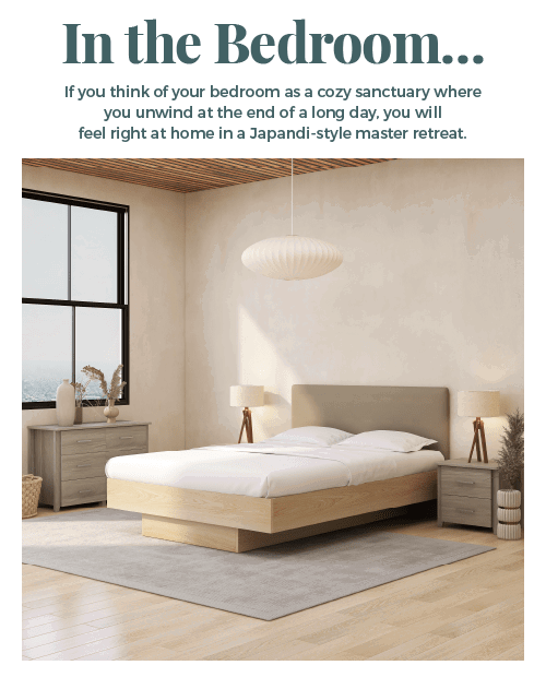 Japandi in the bedroom