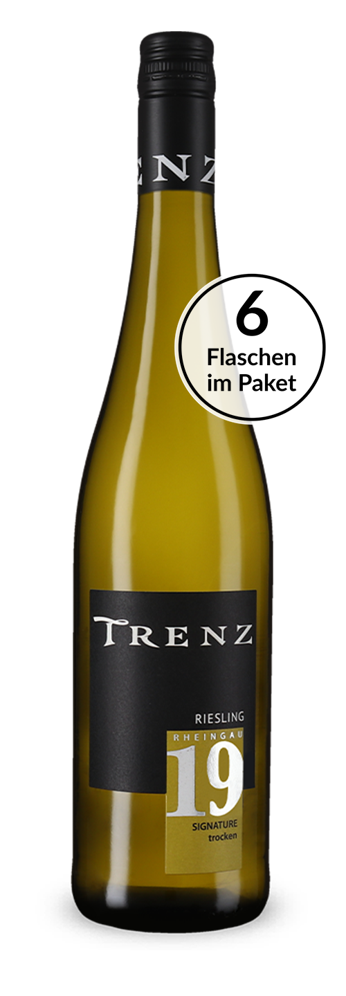 Flüssige Riesling-Unterschrift: Trenz 6 Flaschen Signature Riesling trocken 2020