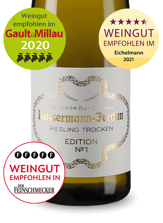 Pfälzer Riesling-Meisterwerk: Geheimer Rat Dr. von Bassermann-Jordan Riesling Edition №1 trocken 2020