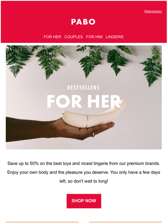Last chance: discounts up to 50% on vibrators