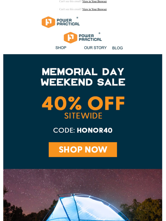 Kickoff the summer with 40% off!