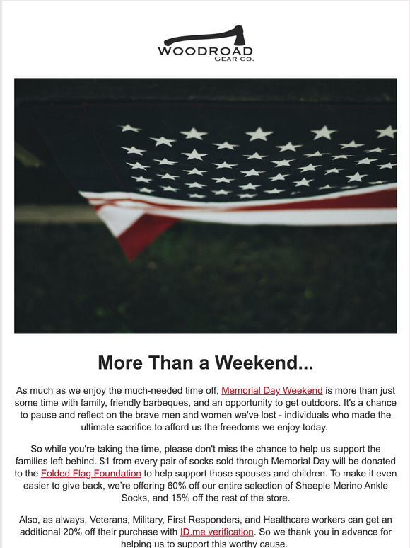 Last chance for the Memorial Day Sale!
