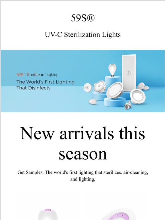 New arrivals: UV-C Sterilization Lights - 59S