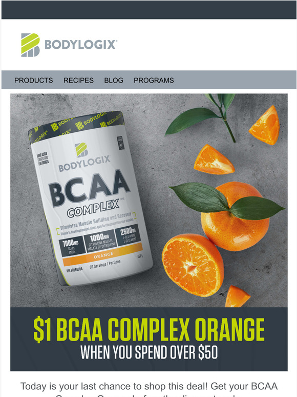 Get BCAA Complex Orange for $1