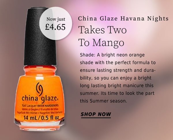 20% off China glaze