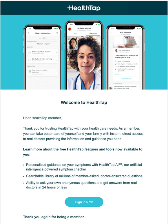 Welcome to HealthTap!