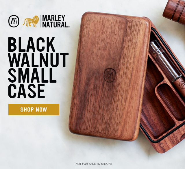Marley Natural Accessories - Locking Storage Box - Black Walnut
