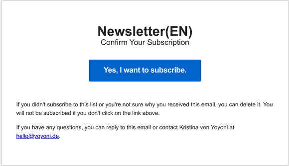 Confirm Your Subscription