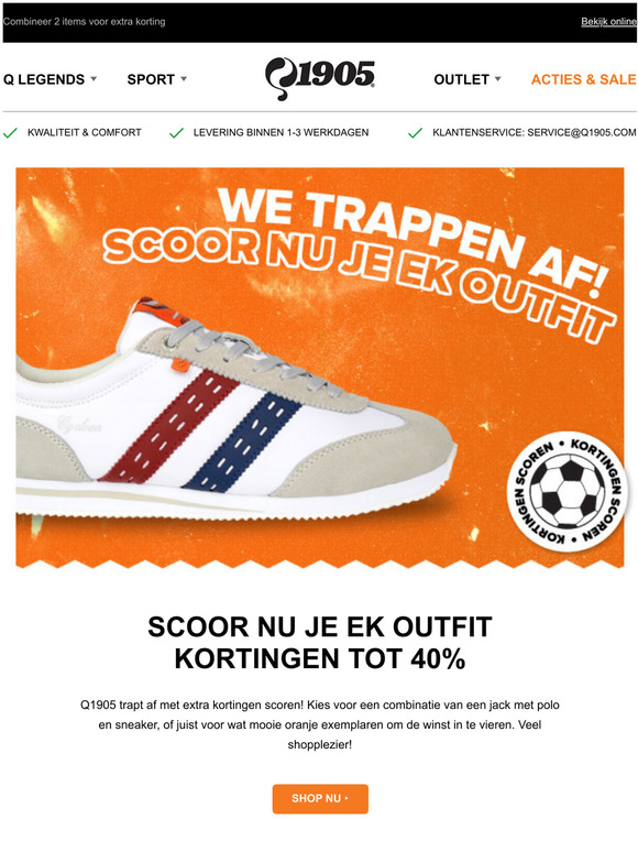 TOT 40% KORTING SCOREN