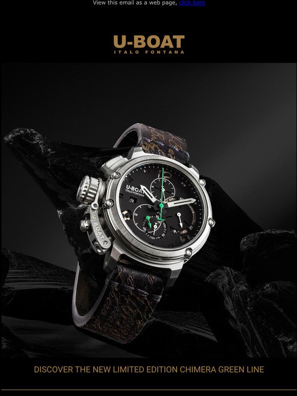 DISCOVER THE NEW LIMITED EDITION CHIMERA GREEN LINE