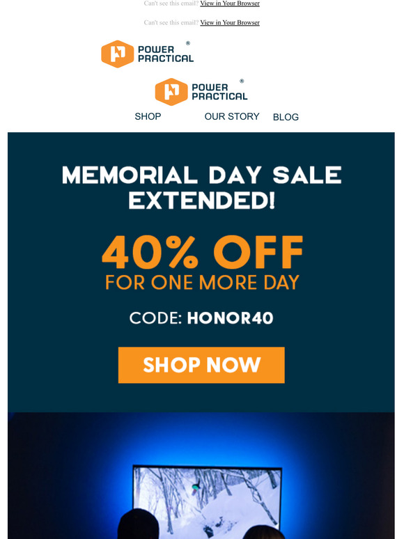 Surprise!  We extended our sale for ONE. MORE. DAY.