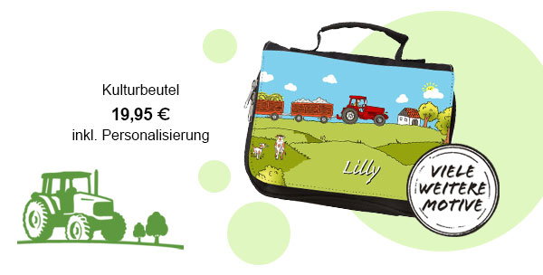 Kulturbeutel inkl. Personalisierung! 