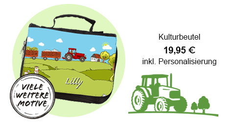 Kulturbeutel inkl. Personalisierung! 
