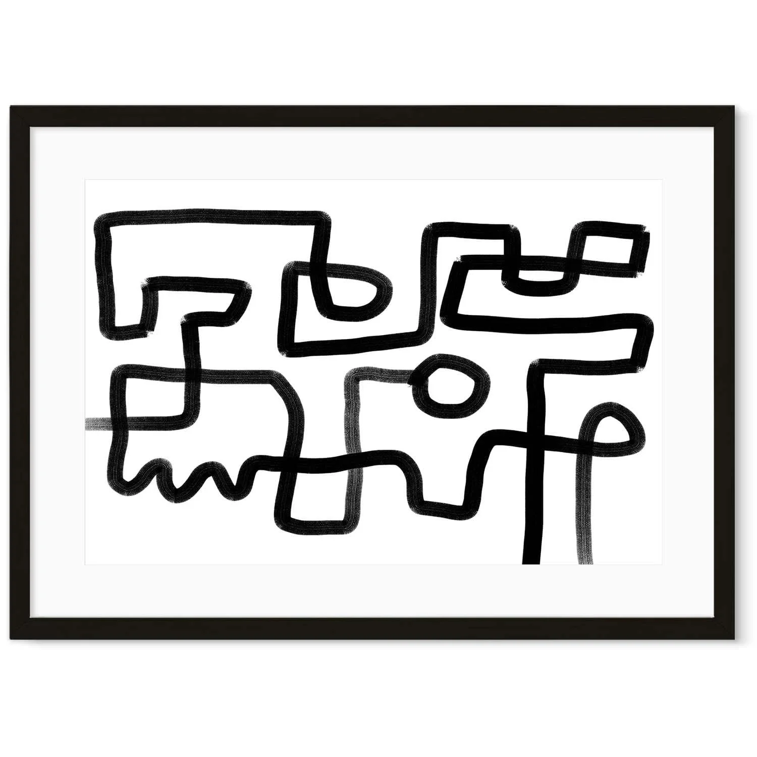 Image of The Maze Abstract Art Print