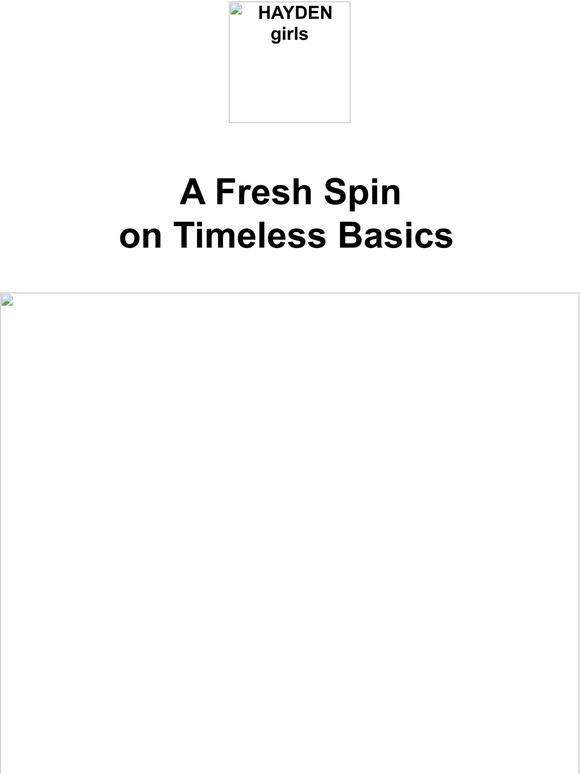 Hey there, here's a fresh spin on timeless basics