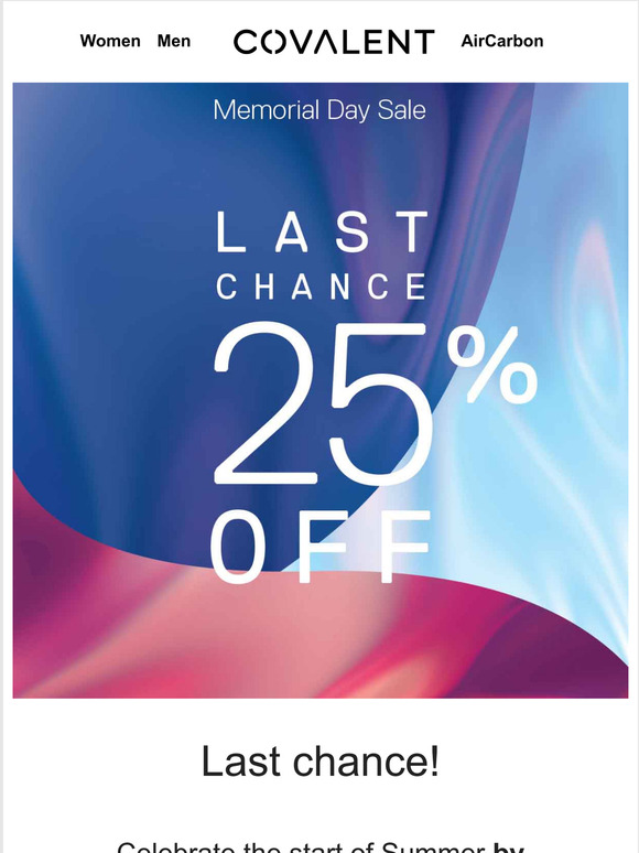 Ends Today: 25% Off Everything!