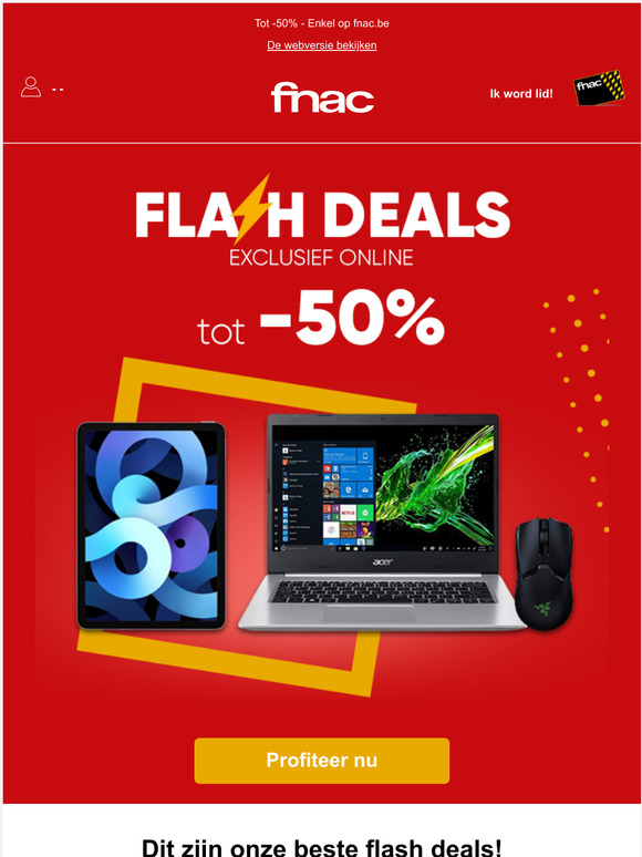 De Flash Deals duren voort!