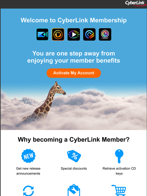 Please activate your account to get started.