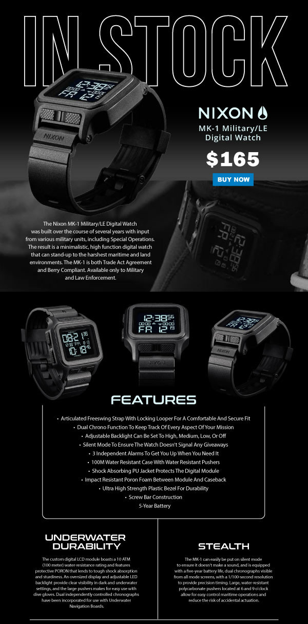 Nixon discount mk1 watch