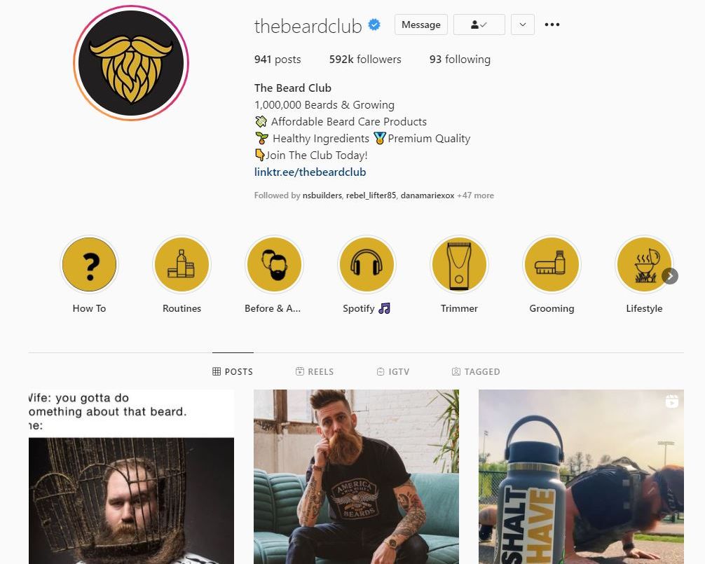 The Beard Club Instagram