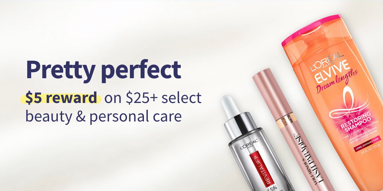 Pretty perfect. $5 reward on $25+ select beauty & personal care