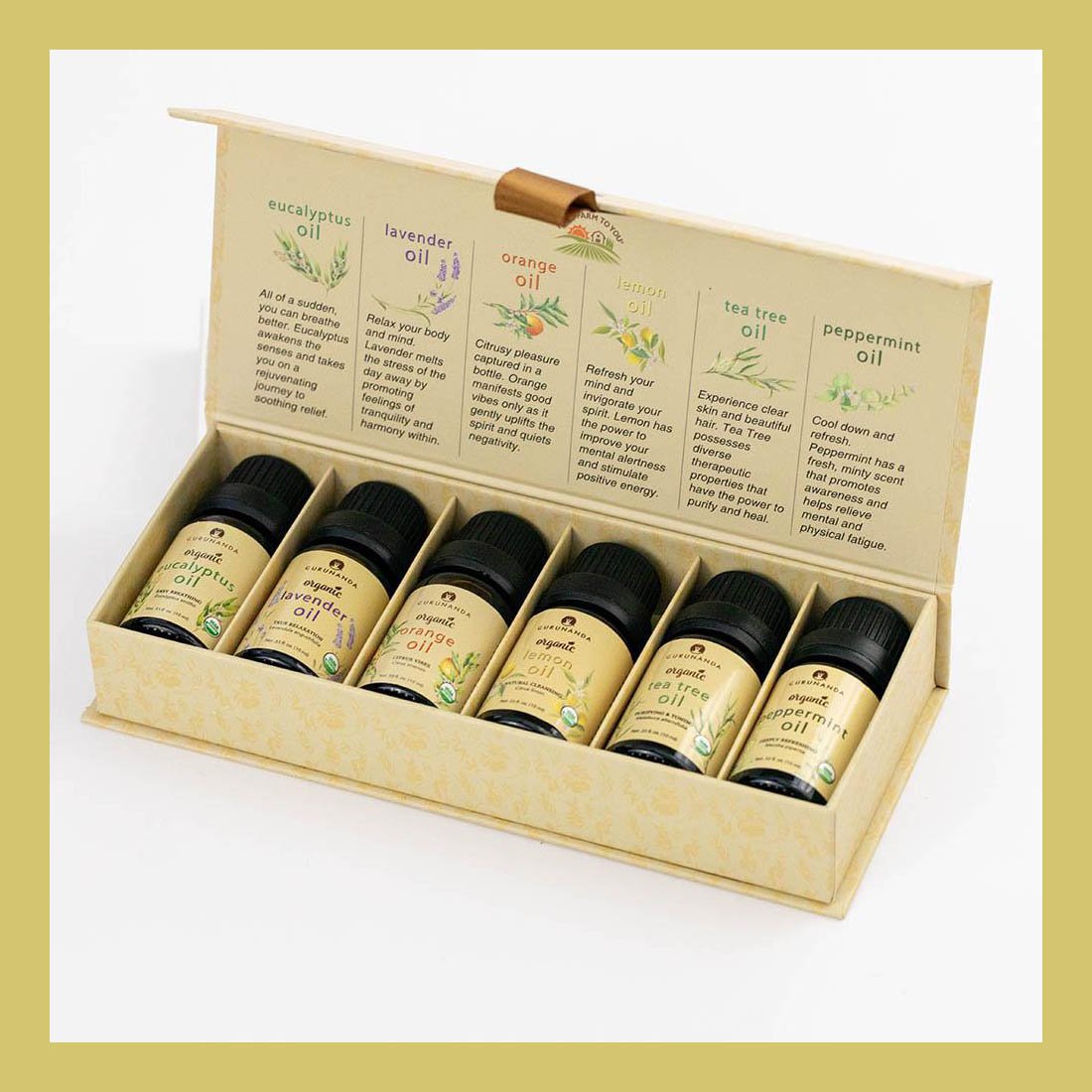 GuruNanda: NEW 6-pack of Guru Nanda essential oils is USDA Certified  Organic!