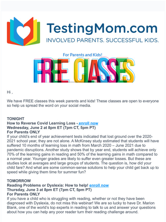 Testingmom Com This Week S Complimentary Classes Learning Loss Action Plan Roblox Safety And Dyslexia In Readers Milled - how much were the lifetime memberships on roblox