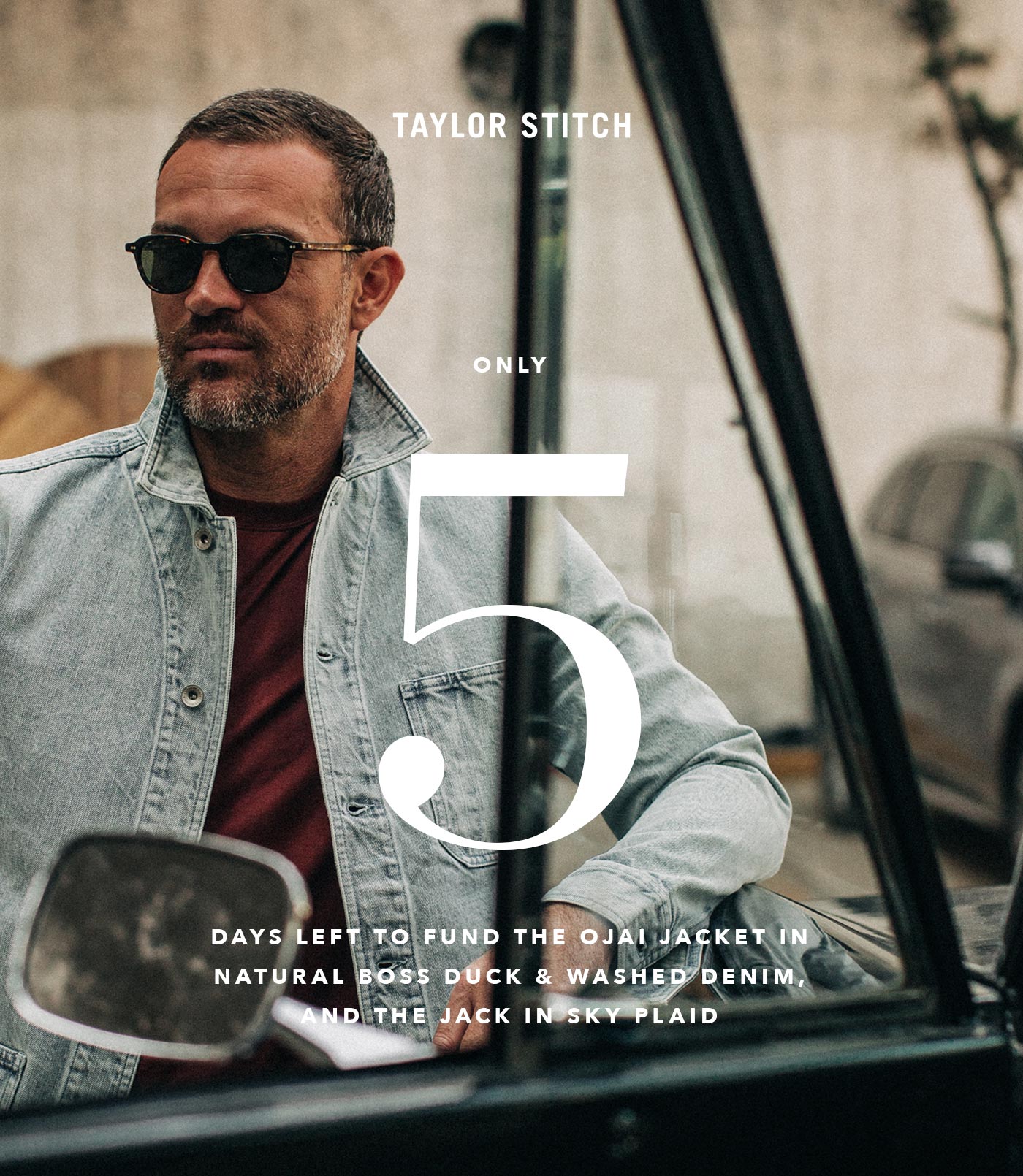 Taylor Stitch | Only 5 Days Left to Fund The Ojai Jacket in Natural Boss Duck & Washed Denim and The Jack in Sky Plaid