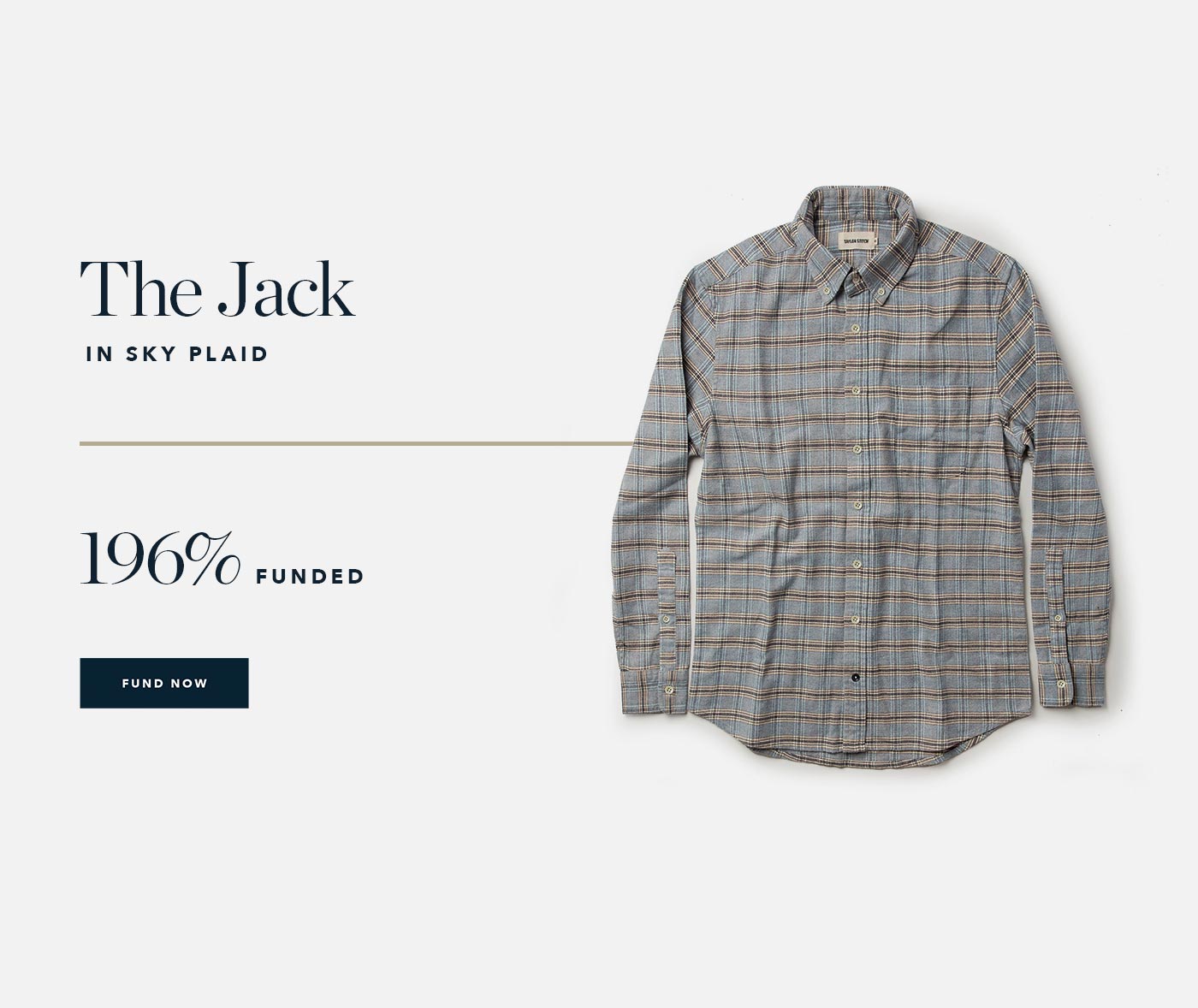 196% Funded | The Jack in Sky Plaid [Fund Now]