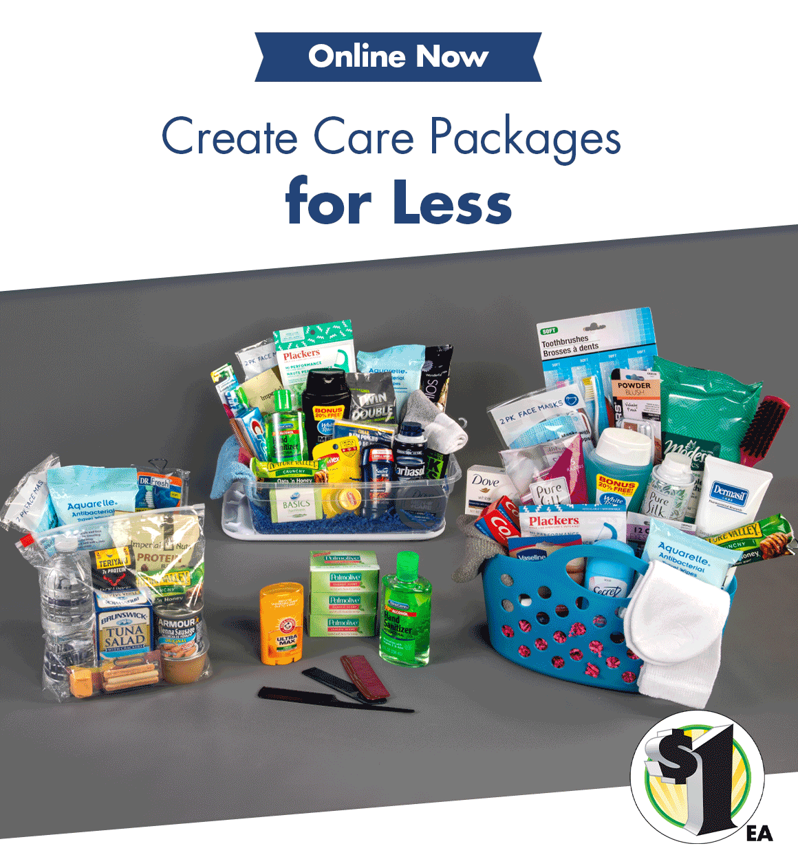 Dollar Tree Send Love with Care Packages Milled