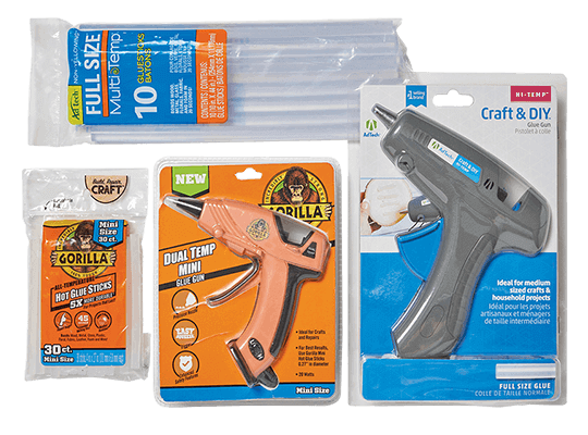  Glue Guns and Glue Gun Sticks.