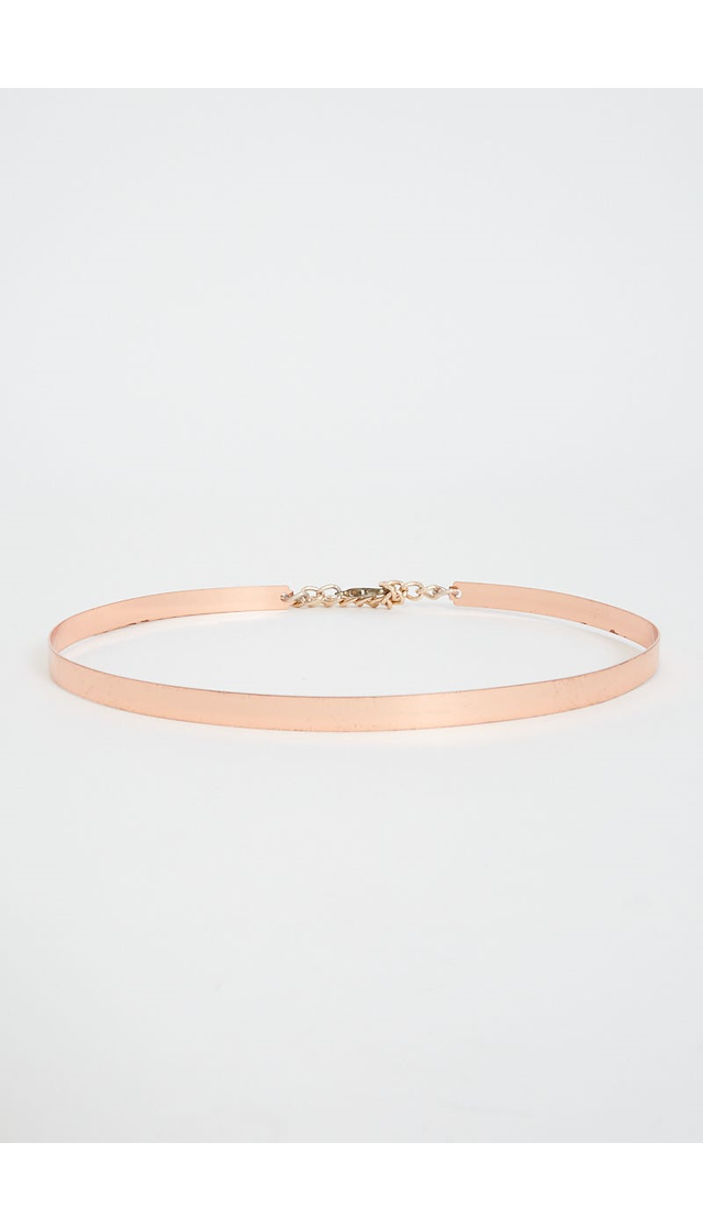 Allure Skinny Belt in Rose Gold