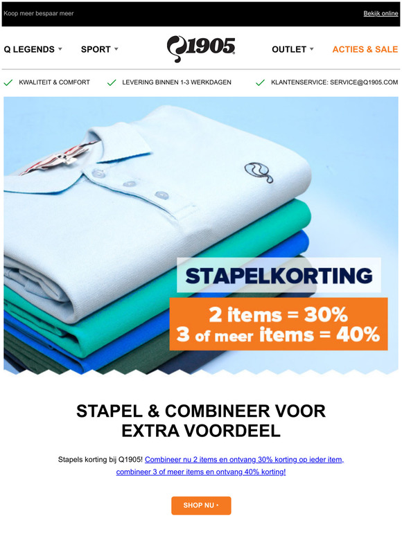 ACTIE 2 = 30% | 3 = 40%