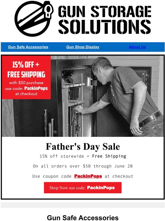 15% Off for Father's Day on orders $50+ {Coupon Code Inside}