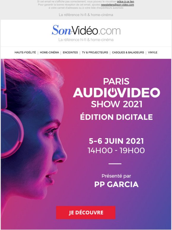 Suivez l'dition digitale du Paris Audio Video Show 2021 avec PP Garcia