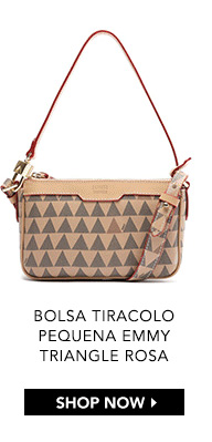 Bolsa Tiracolo Pequena Emmy Triangle Rosa