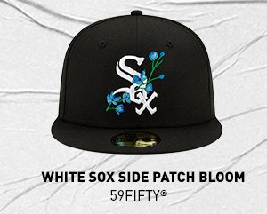 Chicago White Sox SIDE-BLOOM Black Fitted Hat by New Era